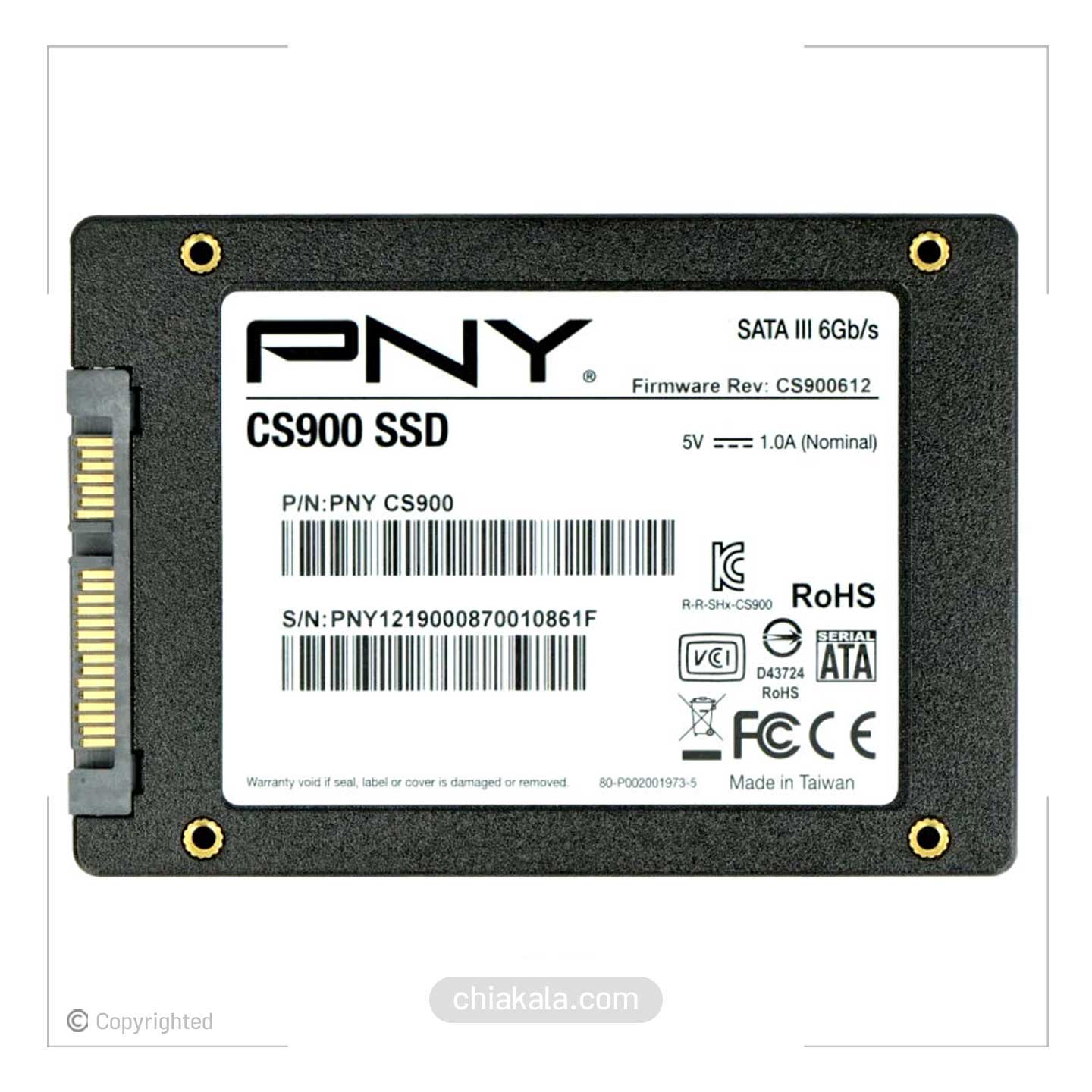 هارد SSD اینترنال پی ان وای 480 گیگابایت مدل PNY CS900