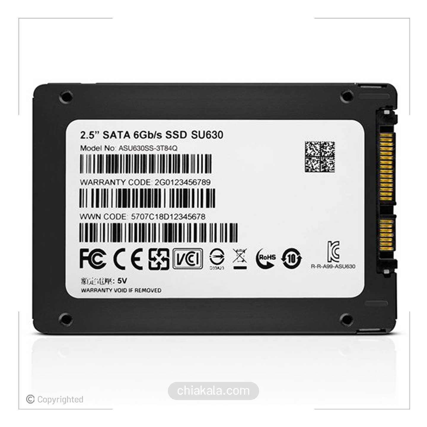 هارد SSD اینترنال ای دیتا 120 گیگابایت مدل ADATA SU630