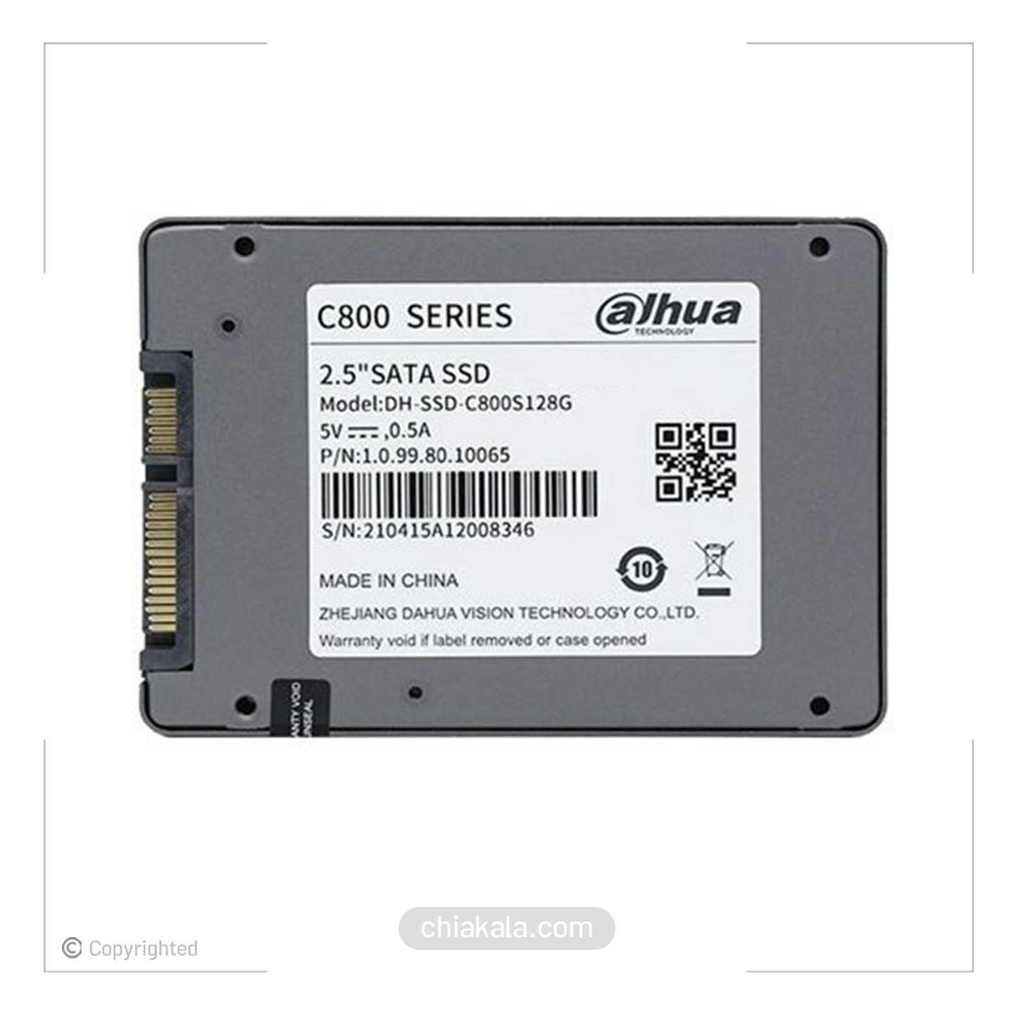 هارد SSD اینترنال داهوا 256 گیگابایت مدل DAHUA C800A