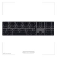 Magic Wireless Keyboard With Numeric Keypad - English Space Grey